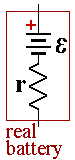 a real cell with internal resistance