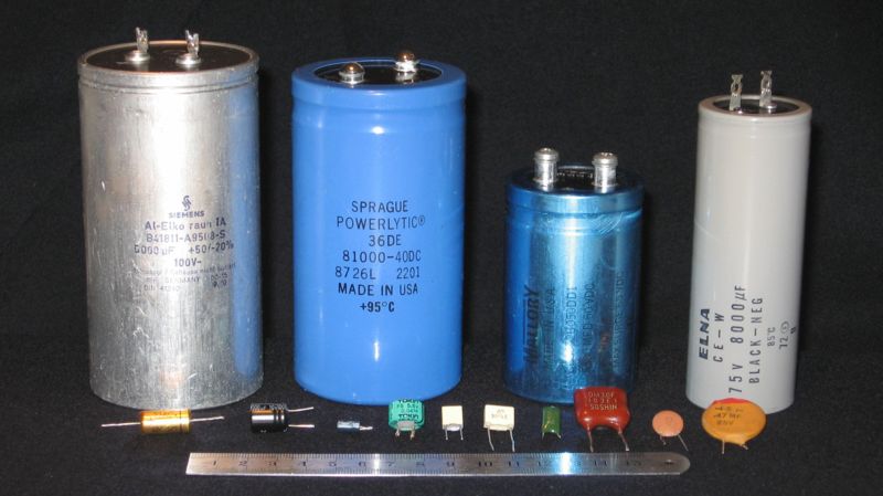 various types of capacitors
