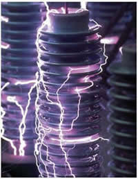electricitical breakdown of an power insulator