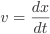 \overline{v}=\frac{\Delta{x}}{\Delta{t}}