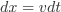 \Delta{x}=\overline{v}\Delta{t}